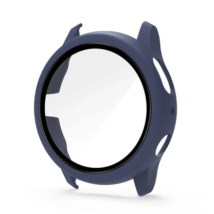 Samsung Galaxy Watch Active 2 Protective Case - Full Coverage Bumper with Tempered Glass Screen Protector for 40mm & 44mm