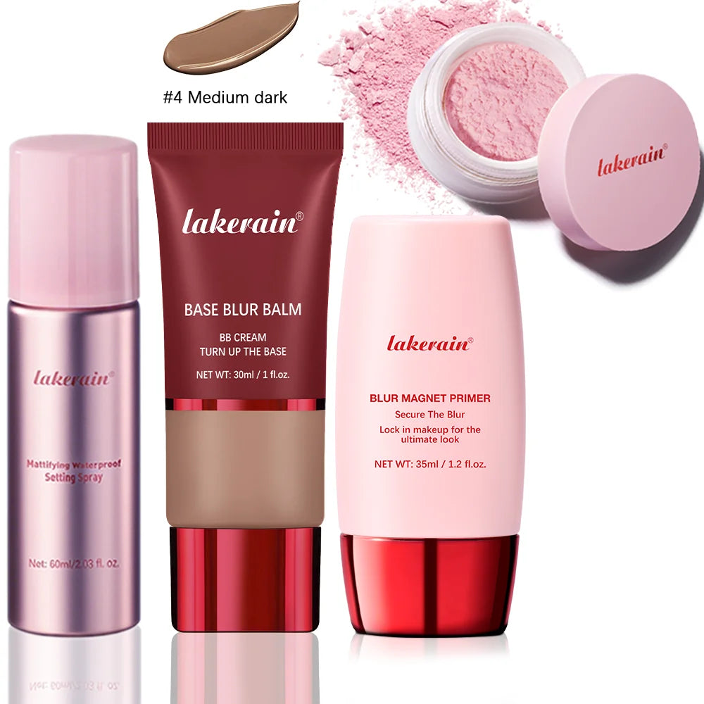 Ultimate Blurring Setting Powder Kit — Travel Size Primer, Waterproof Spray & Oil Control