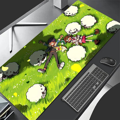 XXL Anime Gaming Mouse Pad – Extended 900x400 Keyboard Rug for PC, Laptop, Pokémon Desk Mat, Best Gift Idea