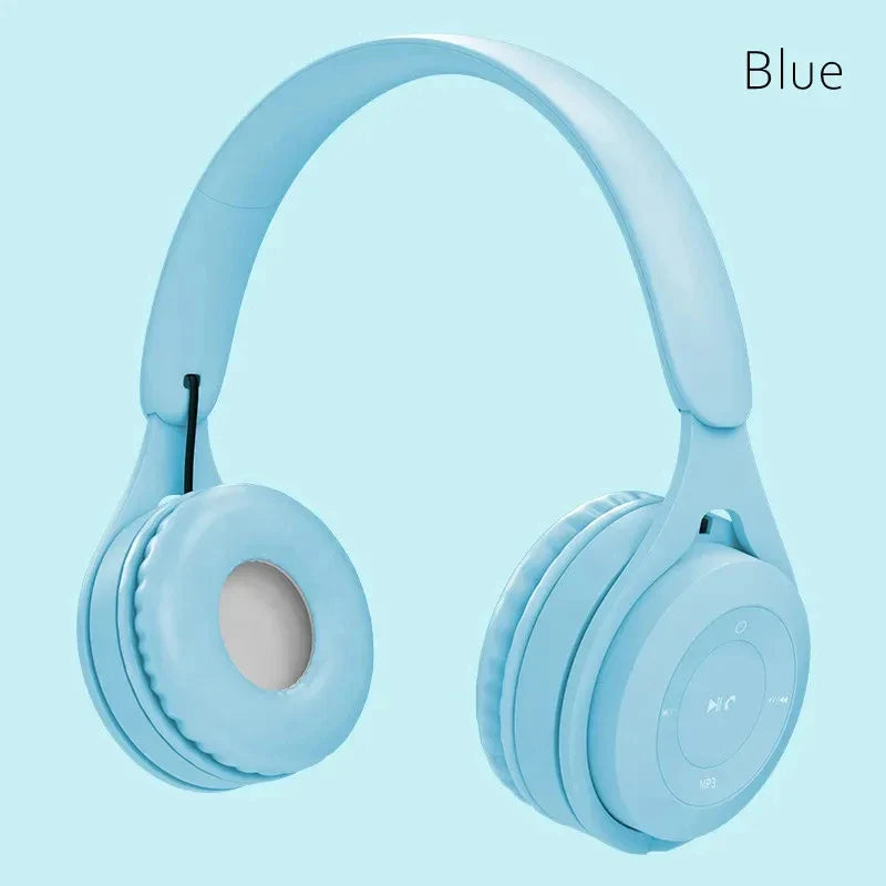 Y08 Wireless Bluetooth Macaron Headphones – Stereo Headband Gaming Headset with Mic for Mobile, Tablet & Gamer Girls