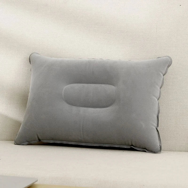 Inflatable Travel Pillow – Comfortable Neck & Lumbar Support Cushion for Office, Car, Camping, Hiking & Napping