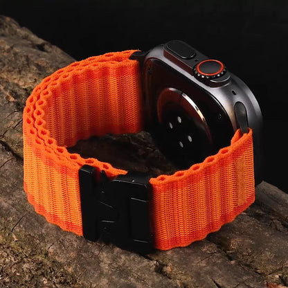 Parachute Nylon Strap for Apple Watch Ultra 2 Band — Compatible with iWatch Series 10–3 SE (49mm–38mm)