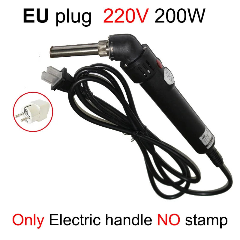 Handheld Copper Hot Stamping Machine – Electric Branding Iron for Wood, Leather & Cake DIY Crafts