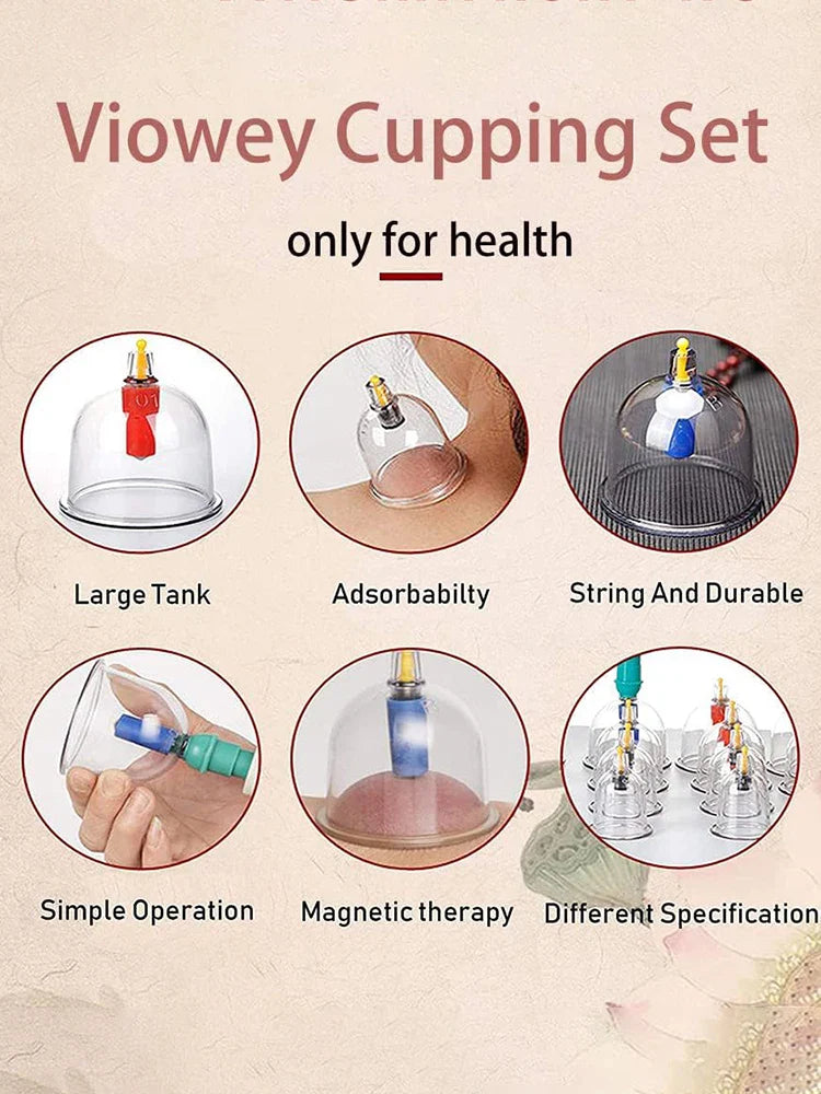 32-Can Thickened Household Vacuum Cupping Machine — Non-Glass Health Massage Tool