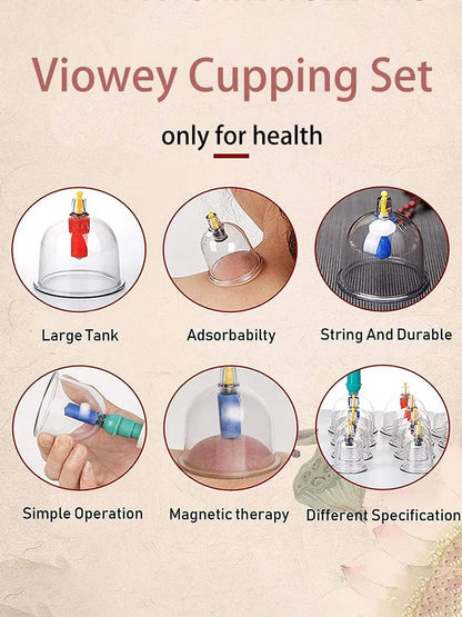 32-Can Thickened Household Vacuum Cupping Machine — Non-Glass Health Massage Tool