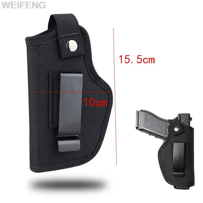 Tactical Concealed Carry Gun Holster – Universal Pistol Holster for Glock 17/19, Beretta M9, SIG with Laser Light Cover