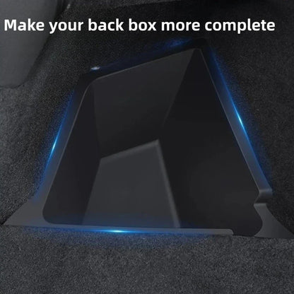 Tesla Model Y Berlin/Austin 2022-2025 Trunk Side Storage Bins – TPE Cargo Organizer with Carpet Lids