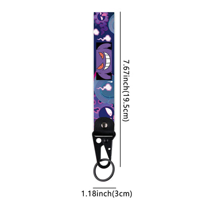Gengar Anime Keychain – Cute Keyring for Car Keys, Women & Men Fashion Accessories Jewelry