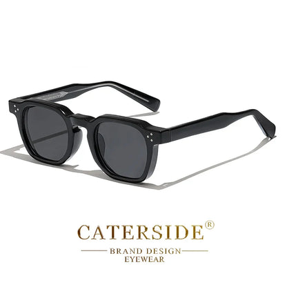 CATERSIDE Small Frame Square Sunglasses - Fashion Unisex Eyewear for Travel, Parties & Business