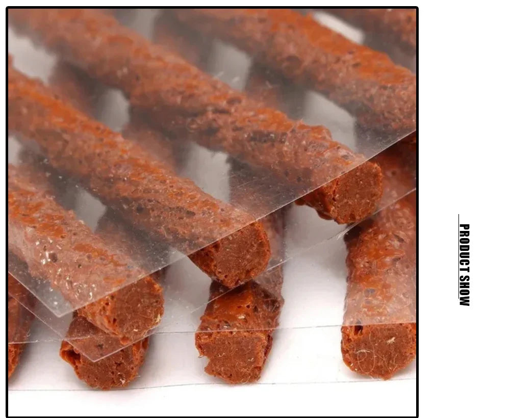 Car & Motorcycle Tire Repair Kit – Tubeless Tyre Puncture Plug Set with Rubber Strips for Truck & Vacuum Tire Repairs