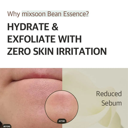 50ml Mixsoon Bean Essence – Vegan Snail Exfoliating & Hydrating Korean Skin Care for Glass Skin