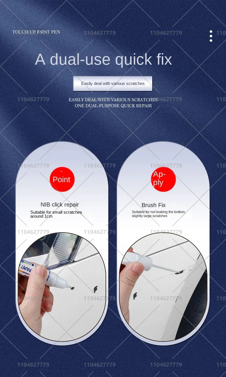 Tesla Paint Repair Pen for 2012-2025 Model 3 Y X S — Car Touch Up Pen Black White Wheel Scratch Repair Agent