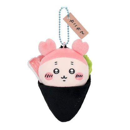 Chiikawa Sushi Series Plush Pendant – Hachiware, Usagi, Caviar, Flying Squirrel & Sea Otter Bag Hanging Doll Gift