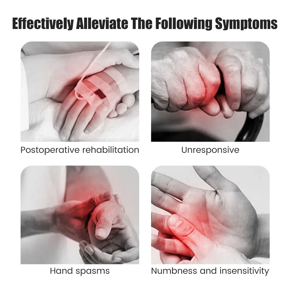 Left & Right Hand Finger Rehabilitation Exerciser Robot Gloves - Stroke Hemiplegia Cerebral Infarction Training Therapy Equipment