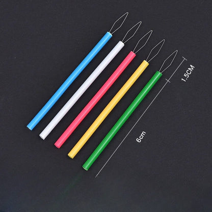 Cylindrical Colorful Needle Threader – DIY Sewing Accessories for Threading Needles, Beading & Sewing Tools