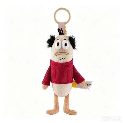 SpongeBob Ugly-Cute Fish Plush Keychain - Funny Kawaii Bag Charm & Gift Decoration