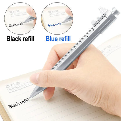 Multifunction Caliper Ballpoint Pen — 0.5mm Gel Ink Vernier Roller Pen, Creative Stationery Tool