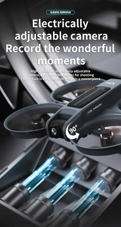 X266 Mini RC Drone – 8K HD Dual Camera, 6-Axis Headless Quadcopter with 360° Flip, Remote Control Helicopter Toy for Boys