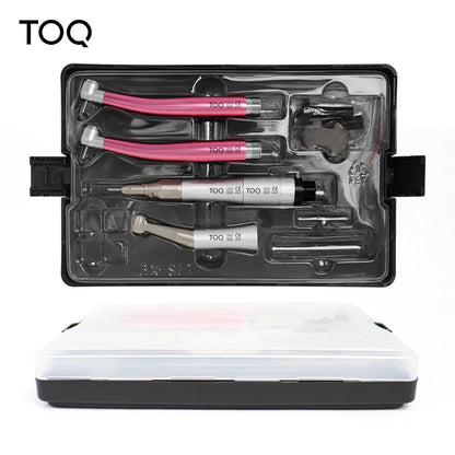 Dental High & Low Speed Handpiece Kit — Straight & Contra Angle Air Turbine with 2/4 Hole M4/B2 for Full Dental Equipment Set