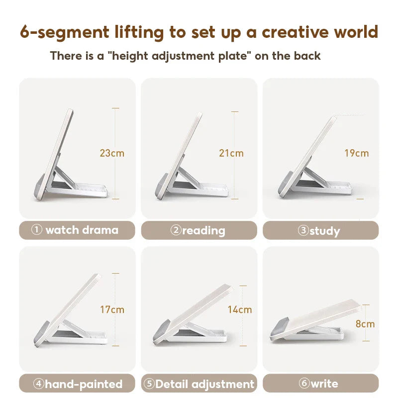 MoZhao iPad Painting Stand: Wooden Desktop Tablet Hand-Painted Board - 12.9 Inch Learning Support Holder Computer Stands