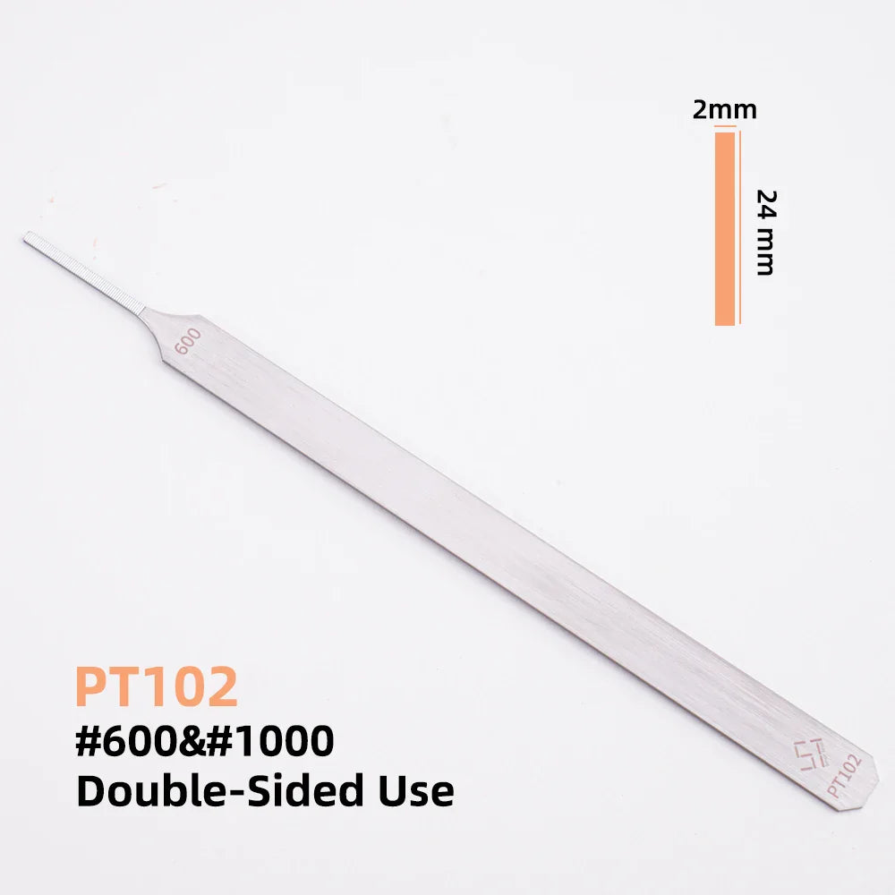 Double-Sided Model Sanding File – 1mm-3mm Narrow Nose for Deep Crevices and Small Model Parts
