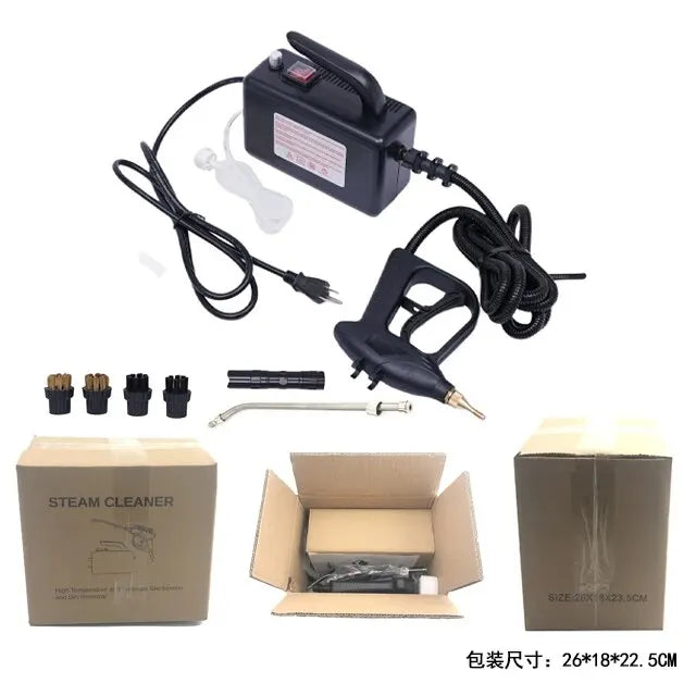 2600W 220V High-Temperature Steam Cleaner - Portable Sterilization Pressure Washer for Home, Car, Kitchen & AC