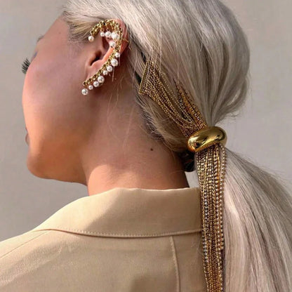 4PCS Fashion Women's High Ponytail Hair Rope – Elegant Elastic Hair Accessories for Daily & Holiday Wear