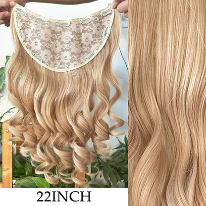 Women’s 7Pcs Hair Extensions with 16 Clips – Natural Black Straight Ombre Hairpiece