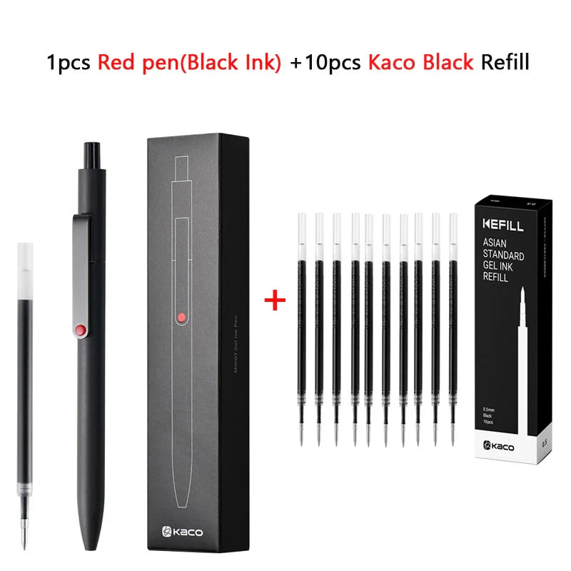 KACO 0.5mm MIDOT Gel Ink Pens – Quick-Drying, Smooth Writing, High-Volume for Exams, Grading, Homework, and Papers