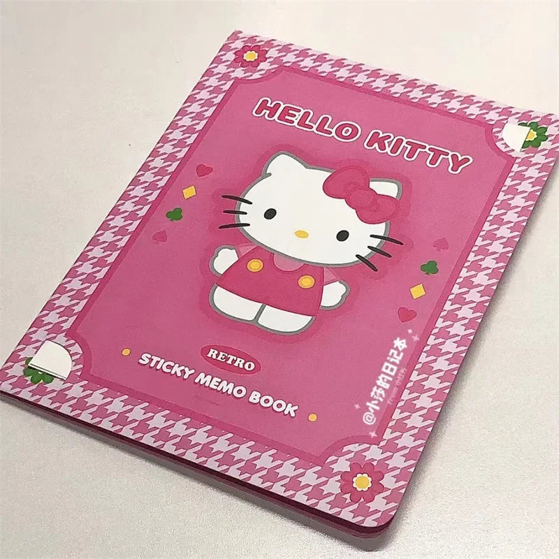 Kawaii Cartoon Sticky Notes – Hello Kitty, My Melody, Cinnamoroll & Kuromi Notebook, Cute School & Office Stationery