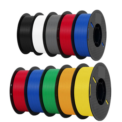 Tri-Color Dual-Color Silk Rainbow PLA Filament 1.75mm – Accurate +/-0.03mm, Compatible with Most FDM 3D Printers