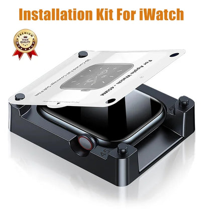 Install Tray Screen Protector for Apple Watch Ultra & Series 9-3 – Protective Film for iWatch 38mm to 49mm Models