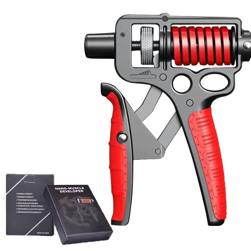 5–165kg Adjustable Hand Grip Strengthener — Heavy-Duty Forearm & Finger Expander (Steel Spring)