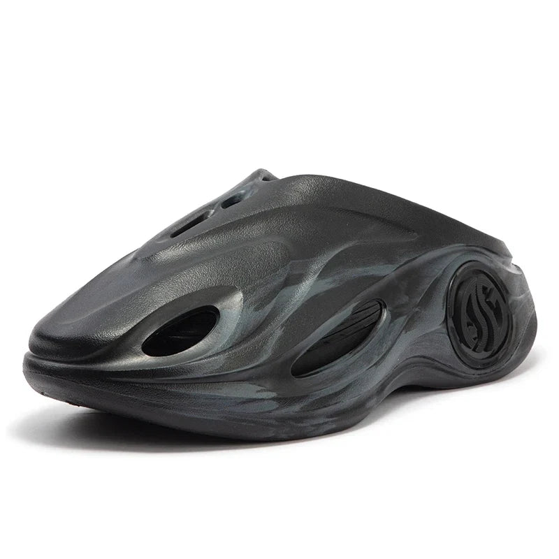 361 Degrees AG Aaron Gordon Whale 2 Men's Slippers - Soft Elastic Comfort with Thick Sole for Everyday Wear