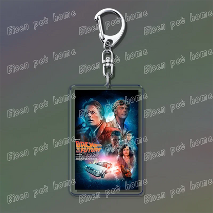 Classic Movie Keychains – Jaws, Fight Club, Avatar Pendant Key Rings for Bags & Fan Gifts