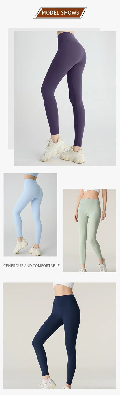 Summer High-Waist Quick-Dry Yoga Leggings — Breathable Workout Pants for Running, Cycling & Gym