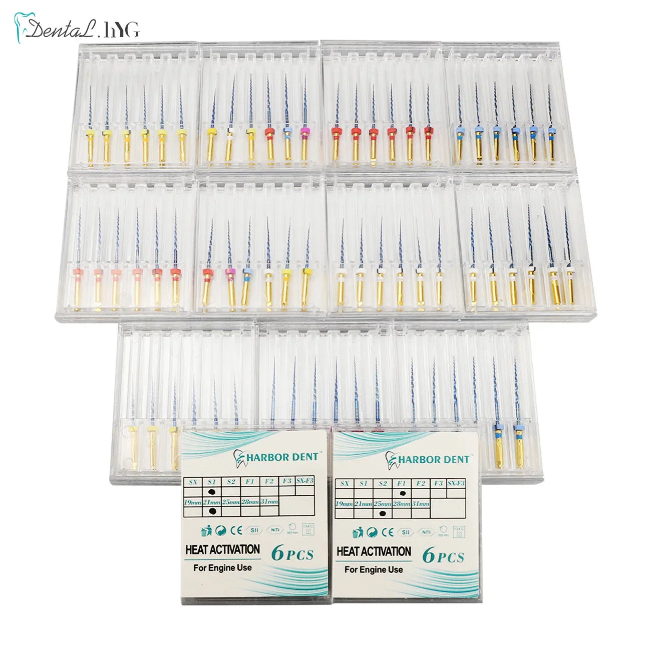 Dental SX-F3 Blue Nitinol Rotary Files – Universal Endodontic Engine Tool for Root Canal Treatment