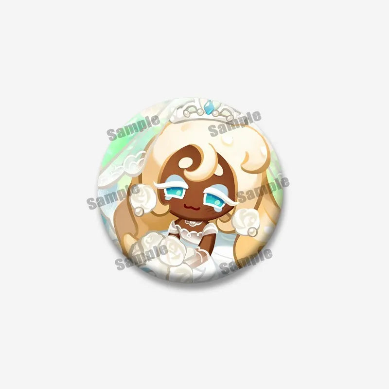 Cookie Run Kingdom Shadow & Milk Button Brooch – Cute Cartoon Enamel Pin for Bags, Clothing & DIY Accessories