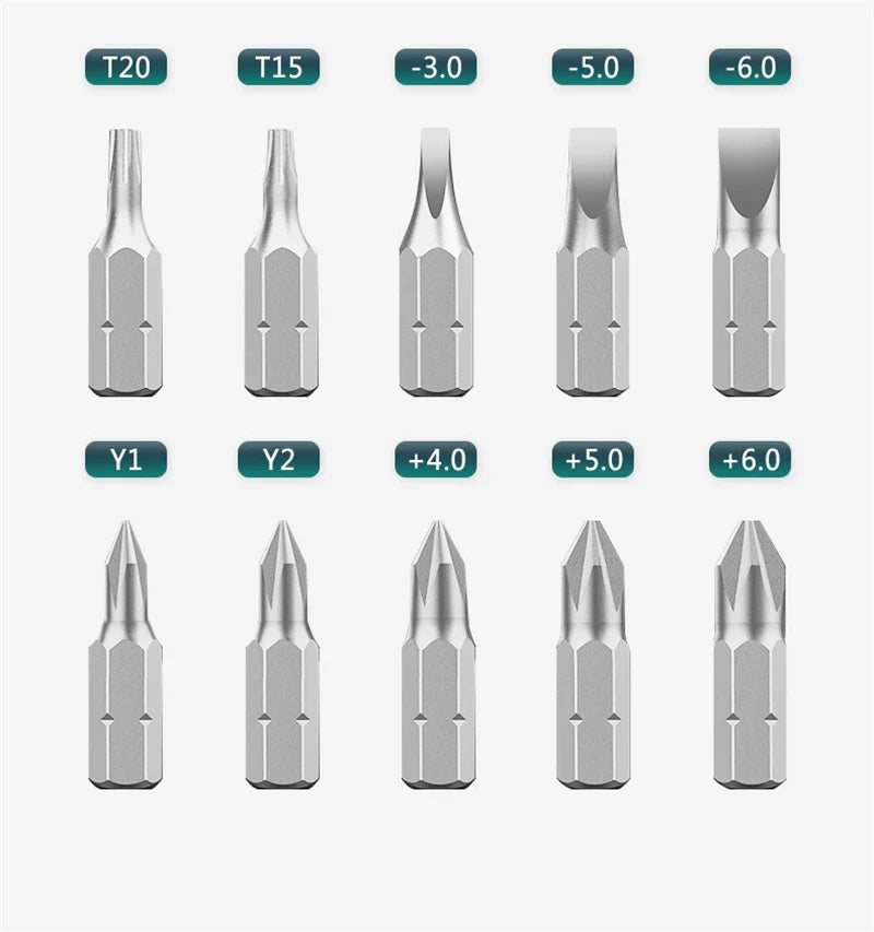 Magnetic Screwdriver Bit Set – Multi-Function Phillips Hand Tool Kit for Home & Car Repair