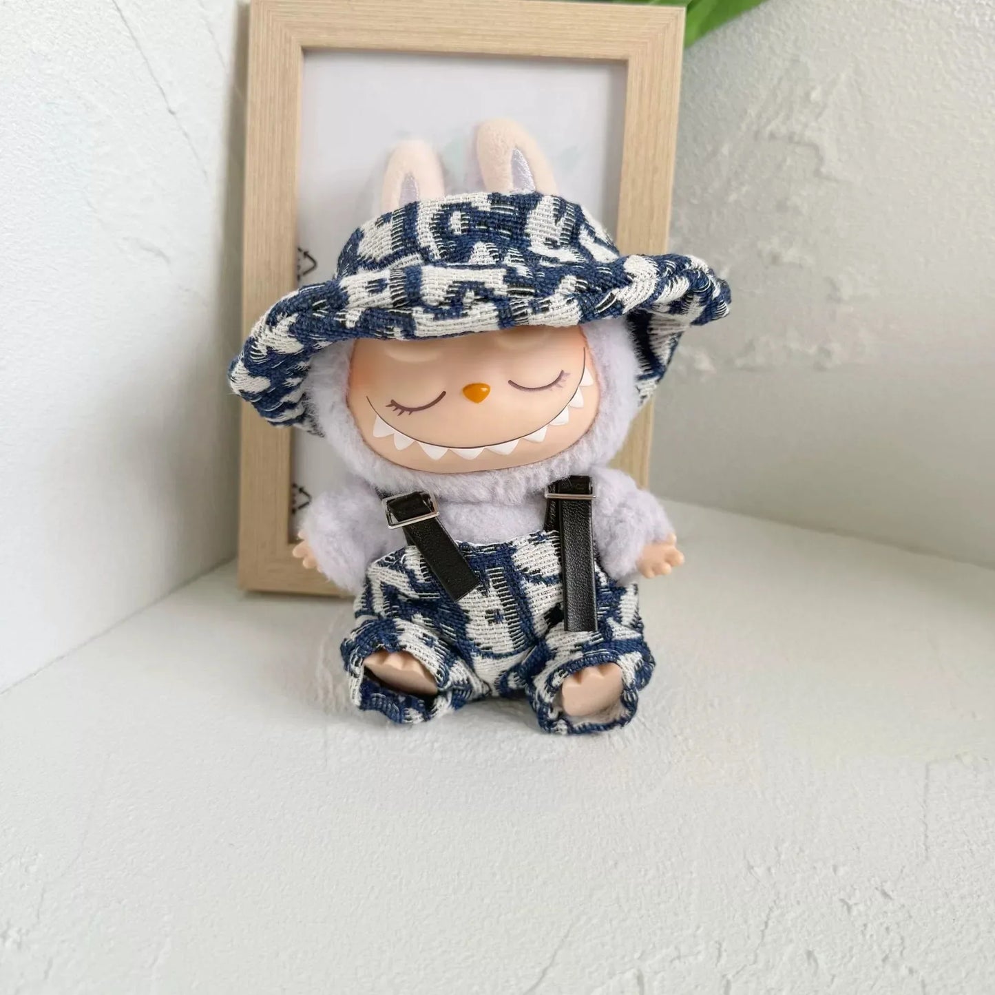 17cm Mini Plush Doll Clothes Outfit – V1 V2 V3 Labubu Strap Skirt Accessories for Kids Gifts
