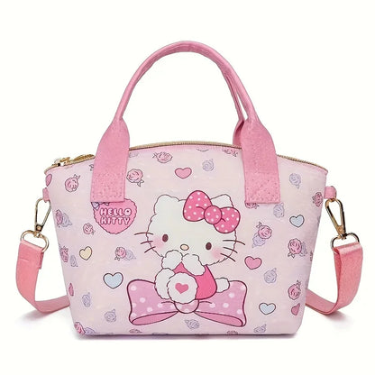 Miniso Lightweight Sanrio Handbag – Cute Hello Kitty Large-Capacity Crossbody Bag, Stylish & Convenient for Shopping