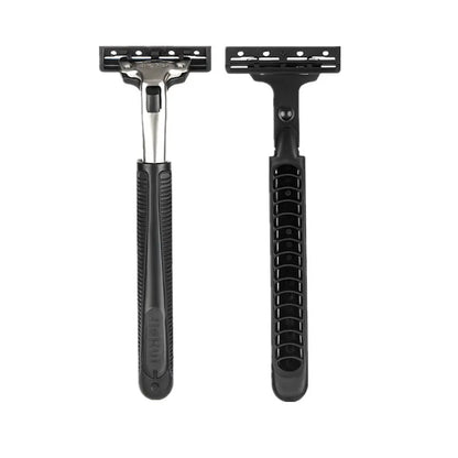 Men’s Double Blade Safety Razor Set – 1 Handle + 20 Replaceable Heads for Fine Shaving