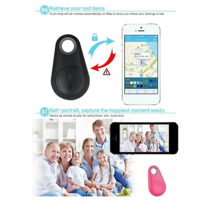 Mini Fashion Smart Dog Pet Bluetooth 4.0 GPS Tracker - Anti-Lost Alarm Tag, Wireless Key Finder Locator for Child, Bag, Wallet