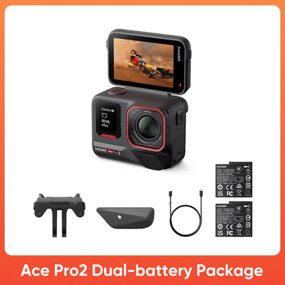 Insta360 Ace Pro 2 Action Camera – 8K Waterproof Cam with Leica Lens, 1/1.3" Sensor, Dual AI Chip, Low Light Pro