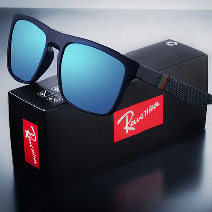 Square Vintage Polarized Sunglasses – Retro UV400 Driving & Fishing Sun Glasses for Men & Women