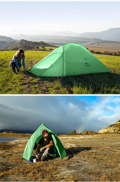 Naturehike Cloud Up 2-Person Camping Tent – Waterproof, Ultralight, Easy Build Beach Tent for Hiking & Backpacking Outdoors