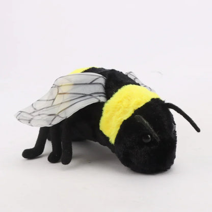 Lifelike Bee Plush Toy – Soft Stuffed Honeybee for Kids, Insect Lovers & Home Decoration (2 Sizes)