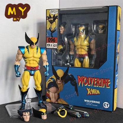 New CT Toys Mafex 96 Wolverine Figure – Brown Comic X-Men SHF Anime Action Figurine, Ko Model Toy Gifts