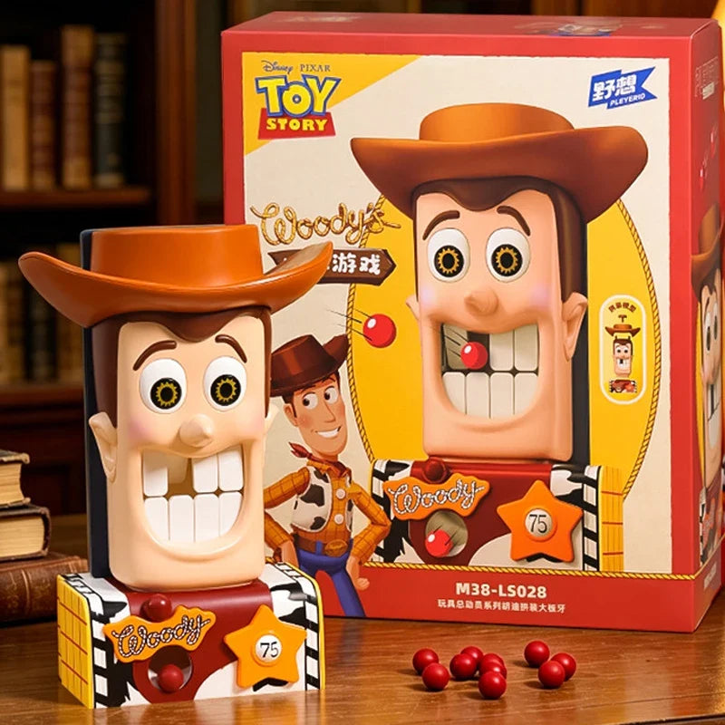 Woody Big Teeth Building Block Model Kit - Creative Desktop Assembly & Party Game Toy