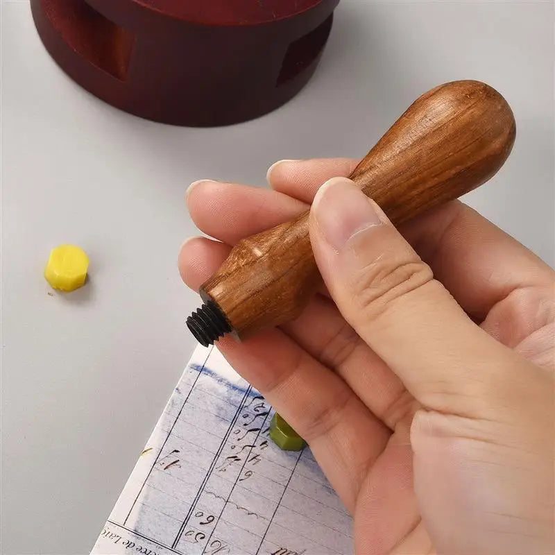 Vintage Copper Wax Seal Stamp – Curlicue Rose for DIY Scrapbooking, Invitations & Envelopes